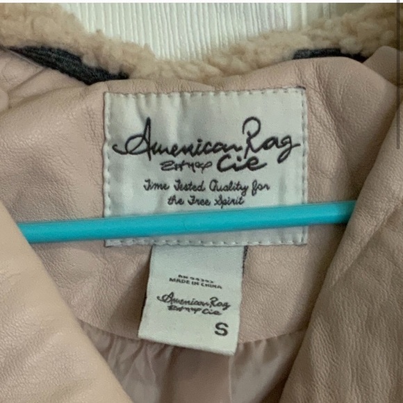 American Rag Pink Leather Riding Jacket - Picture 9 of 10